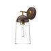 Alora Canada - One Light Vanity - Emil - Aged Gold/Walnut- Union Lighting Luminaires Decor