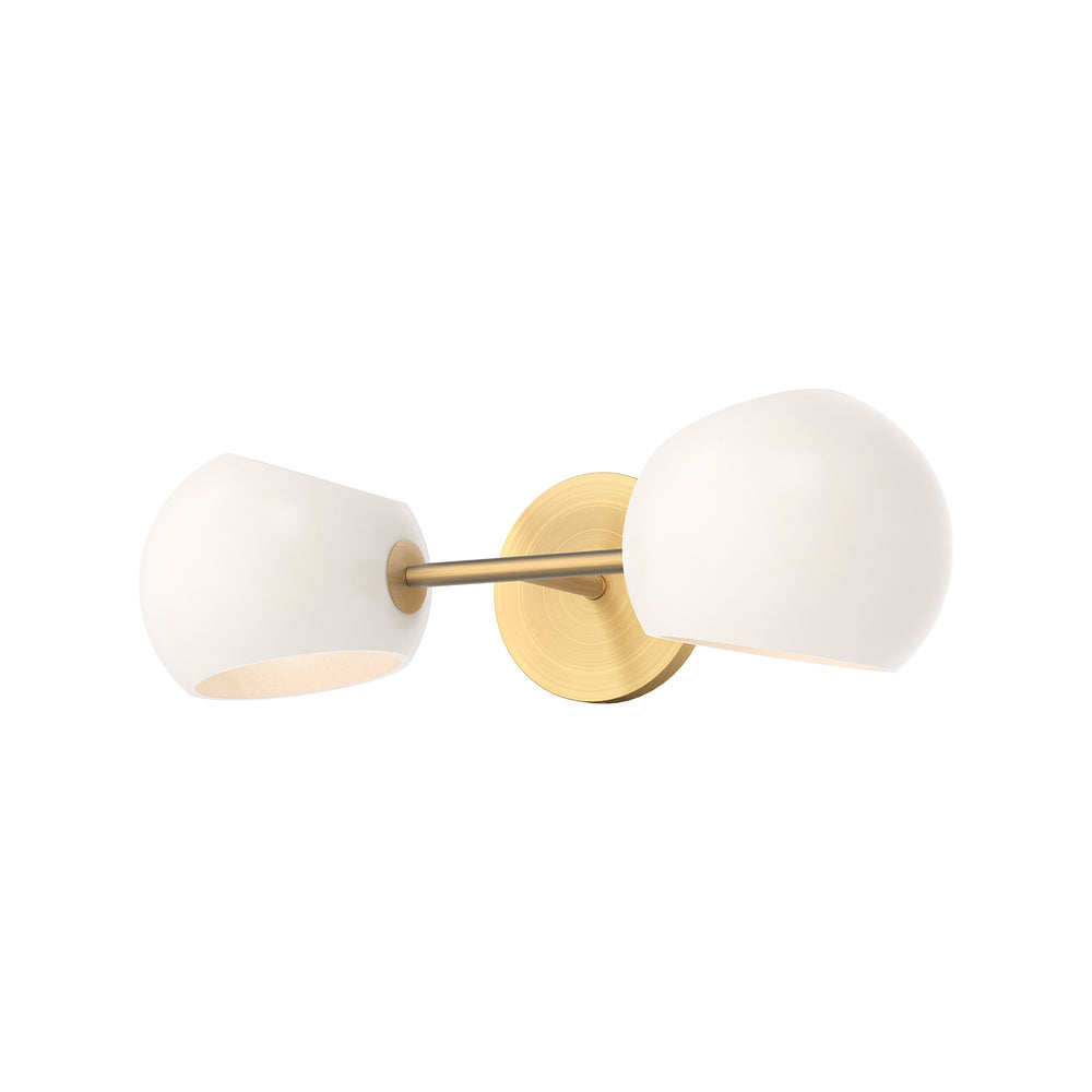 Alora Canada - Two Light Vanity - Willow - Brushed Gold/Opal Matte Glass- Union Lighting Luminaires Decor