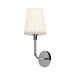 Alora Canada - One Light Vanity - Plisse - Chrome/Opal Matte Glass- Union Lighting Luminaires Decor