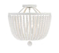 Crystorama - Four Light Semi Flush Mount - Rylee - Matte White- Union Lighting Luminaires Decor