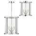Crystorama - Four Light Semi Flush Mount - Devon - Polished Nickel- Union Lighting Luminaires Decor