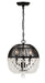 Crystorama - Three Light Mini Chandelier - Duval - Matte Black- Union Lighting Luminaires Decor