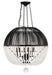 Crystorama - Six Light Pendant - Duval - Matte Black- Union Lighting Luminaires Decor