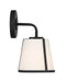 Crystorama - One Light Wall Sconce - Fulton - Black- Union Lighting Luminaires Decor