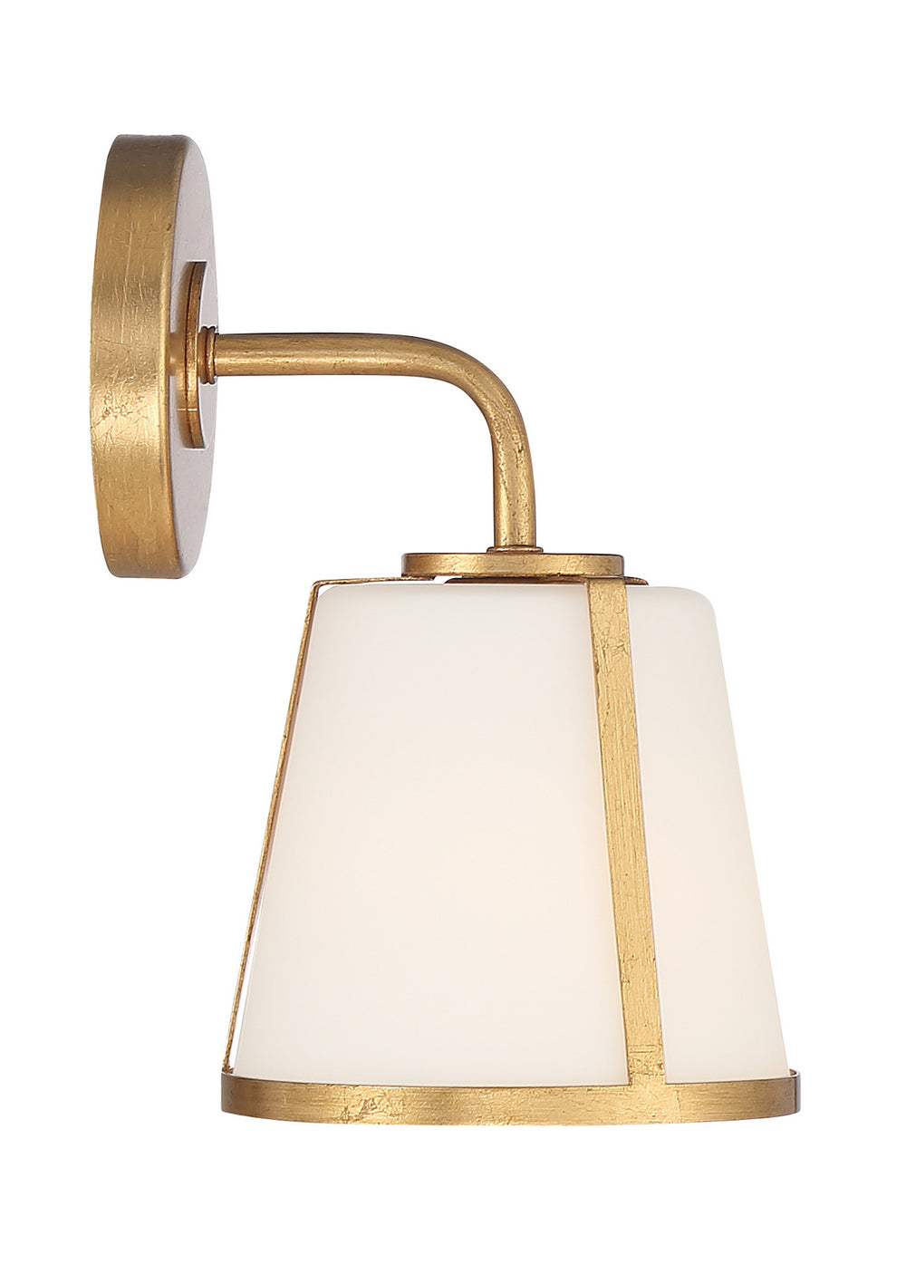 Crystorama - One Light Wall Sconce - Fulton - Antique Gold- Union Lighting Luminaires Decor