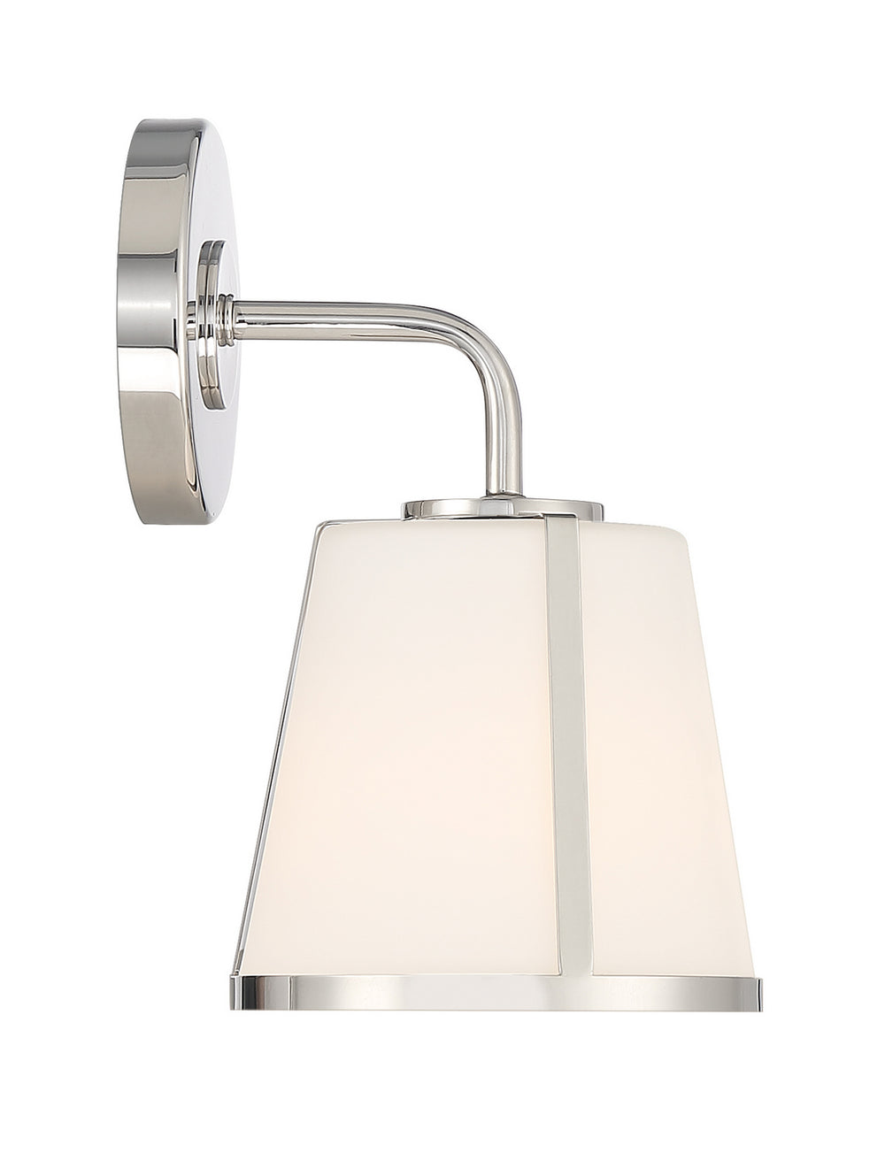 Crystorama - One Light Wall Sconce - Fulton - Polished Nickel- Union Lighting Luminaires Decor