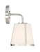 Crystorama - One Light Wall Sconce - Fulton - Polished Nickel- Union Lighting Luminaires Decor