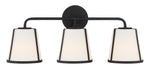 Crystorama - Three Light Bath - Fulton - Black- Union Lighting Luminaires Decor