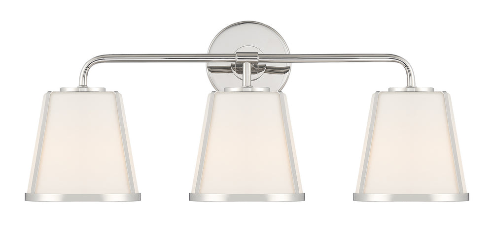 Crystorama - Three Light Bath - Fulton - Polished Nickel- Union Lighting Luminaires Decor