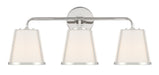 Crystorama - Three Light Bath - Fulton - Polished Nickel- Union Lighting Luminaires Decor