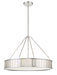 Crystorama - Six Light Pendant - Kendal - Polished Nickel- Union Lighting Luminaires Decor