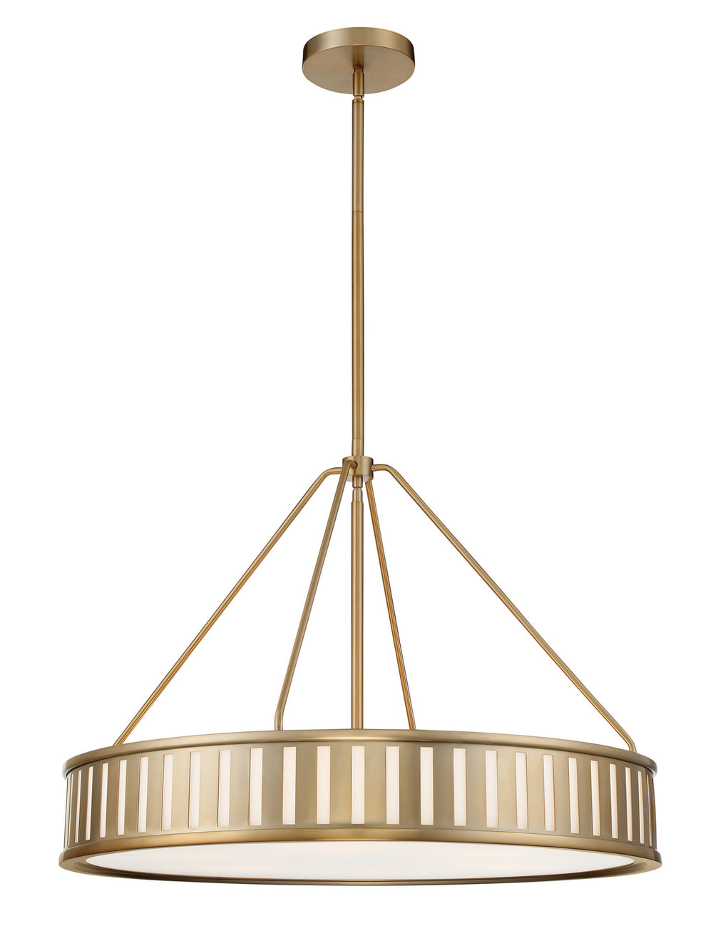 Crystorama - Six Light Pendant - Kendal - Vibrant Gold- Union Lighting Luminaires Decor