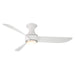 Modern Forms Fans Canada - 52"Ceiling Fan - Corona - Brushed Nickel/Matte White- Union Lighting Luminaires Decor