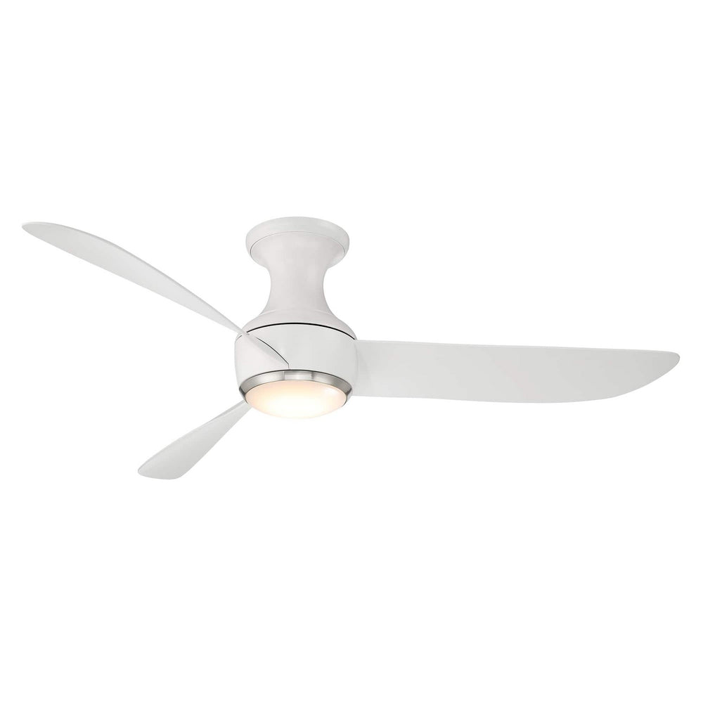 Modern Forms Fans Canada - 52"Ceiling Fan - Corona - Brushed Nickel/Matte White- Union Lighting Luminaires Decor