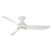 Modern Forms Fans Canada - 52"Ceiling Fan - Corona - Soft Brass/Matte White- Union Lighting Luminaires Decor