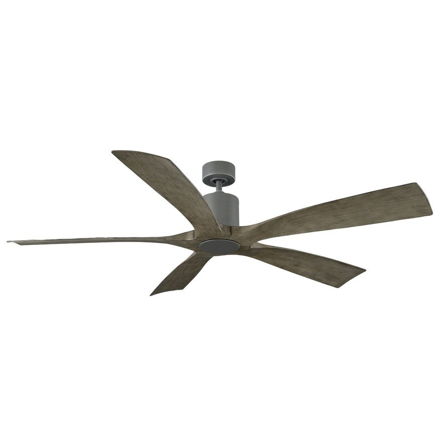 Modern Forms Fans Canada - 54" Ceiling Fan - Aviator 5 - Graphite/Weathered Gray- Union Lighting Luminaires Decor