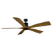 Modern Forms Fans Canada - 54" Ceiling Fan - Aviator 5 - Matte Black/Distressed Koa- Union Lighting Luminaires Decor