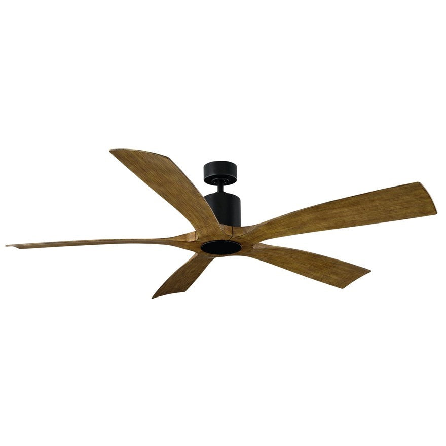 Modern Forms Fans Canada - 54" Ceiling Fan - Aviator 5 - Matte Black/Distressed Koa- Union Lighting Luminaires Decor