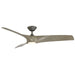 Modern Forms Fans Canada - 62" Ceiling Fan - Zephyr - Graphite/Weathered Wood- Union Lighting Luminaires Decor