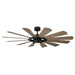 Modern Forms Fans Canada - 65" Ceiling Fan - Wynd Mill - Matte Black/Barn Wood- Union Lighting Luminaires Decor