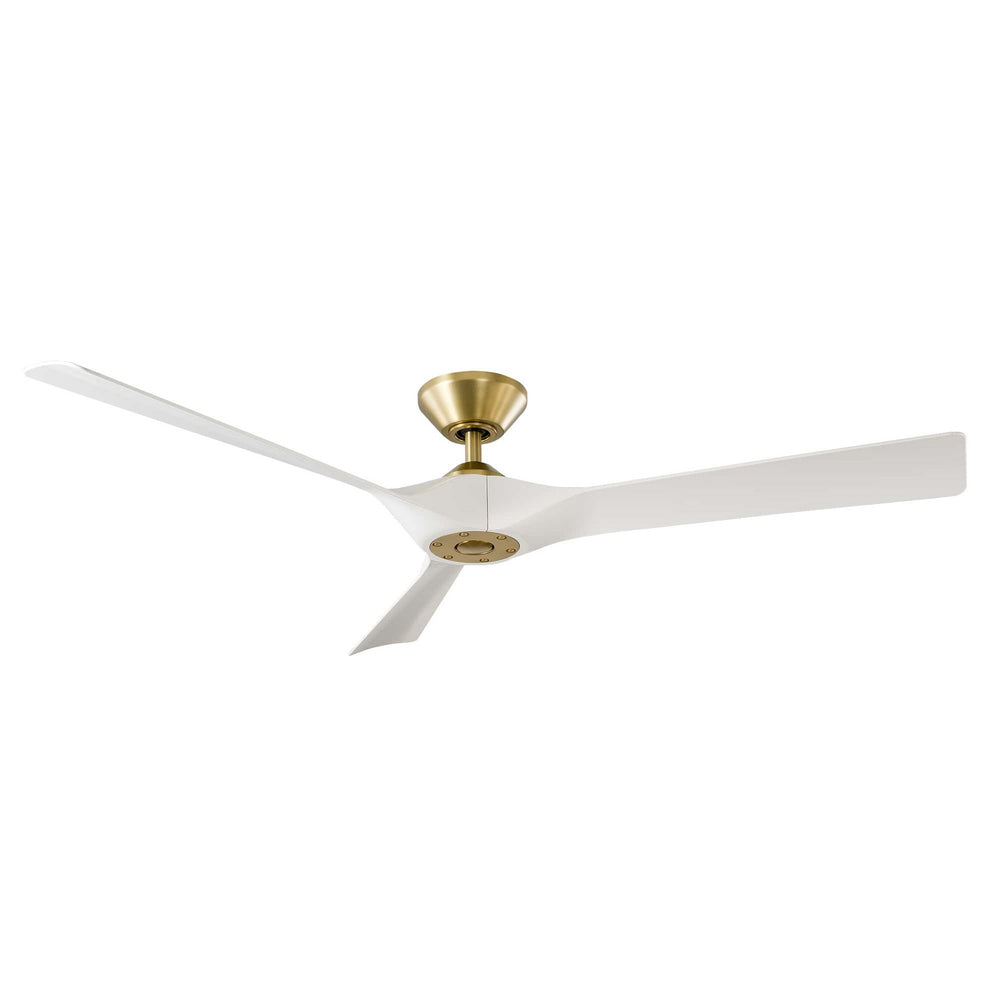 Modern Forms Fans Canada - 58" Ceiling Fan - Torque - Soft Brass/Matte White- Union Lighting Luminaires Decor