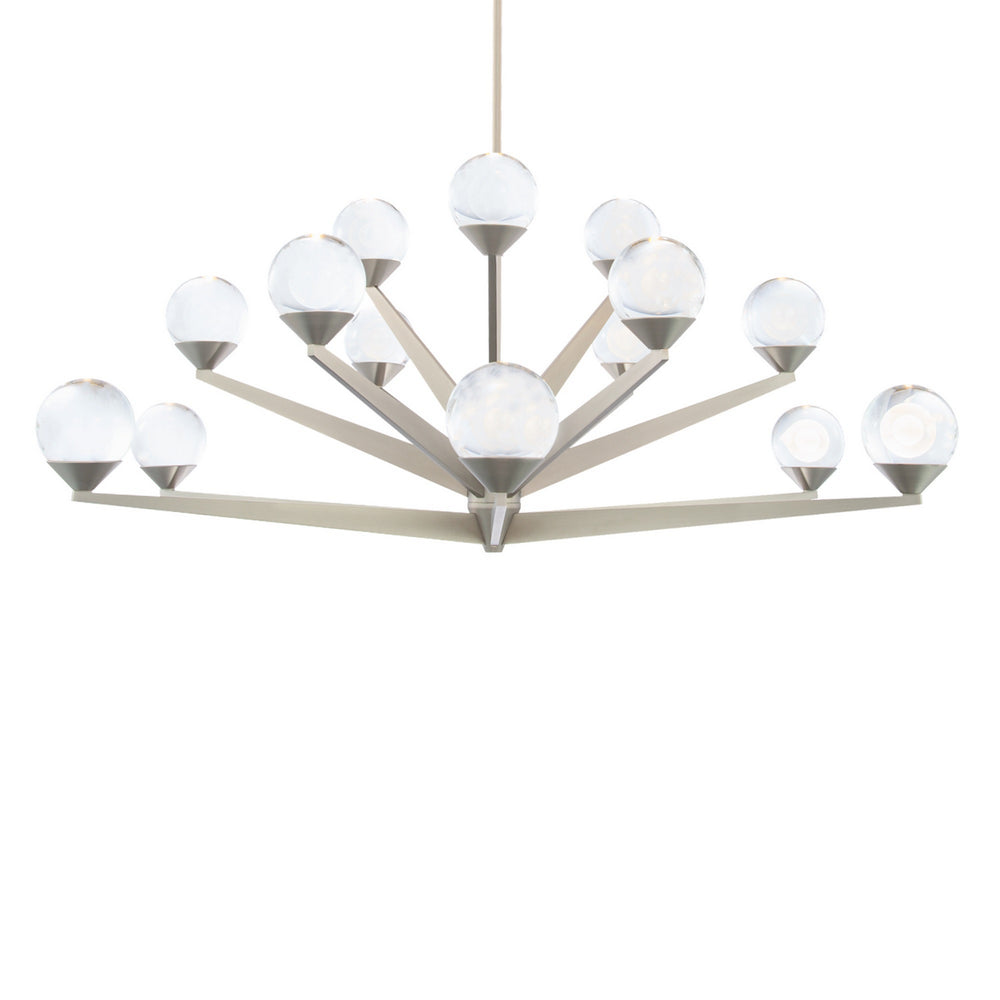 Modern Forms Canada - LED Chandelier - Double Bubble - Satin Nickel- Union Lighting Luminaires Decor