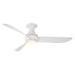 Modern Forms Fans Canada - 52"Ceiling Fan - Corona - Matte White- Union Lighting Luminaires Decor