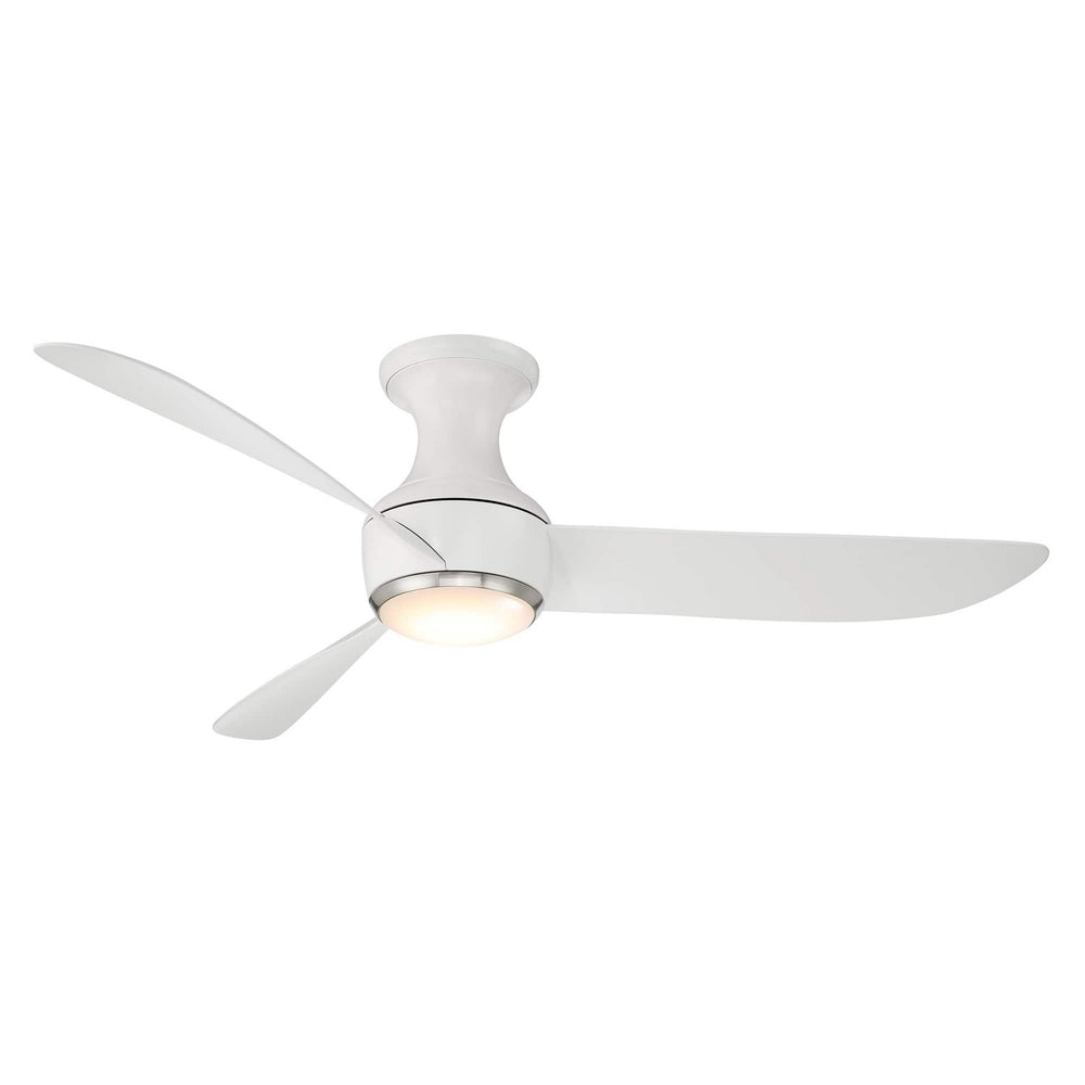 Modern Forms Fans Canada - 52"Ceiling Fan - Corona - Brushed Nickel/Matte White- Union Lighting Luminaires Decor