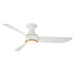 Modern Forms Fans Canada - 52"Ceiling Fan - Corona - Soft Brass/Matte White- Union Lighting Luminaires Decor