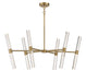 Savoy House - LED Chandelier - Arlon - Warm Brass- Union Lighting Luminaires Decor
