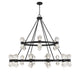 Savoy House - LED Chandelier - Dryden - Matte Black- Union Lighting Luminaires Decor
