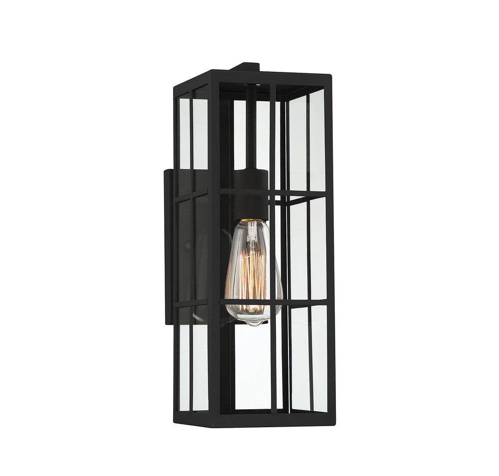 Savoy House Canada - One Light Outdoor Wall Lantern - Ericson - Matte Black- Union Lighting Luminaires Decor