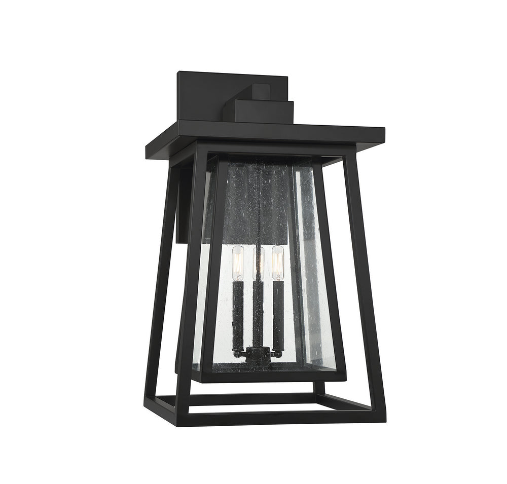 Savoy House Canada - Three Light Outdoor Wall Lantern - Denver - Matte Black- Union Lighting Luminaires Decor