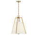 Savoy House - Three Light Pendant - Mansfield - Warm Brass- Union Lighting Luminaires Decor