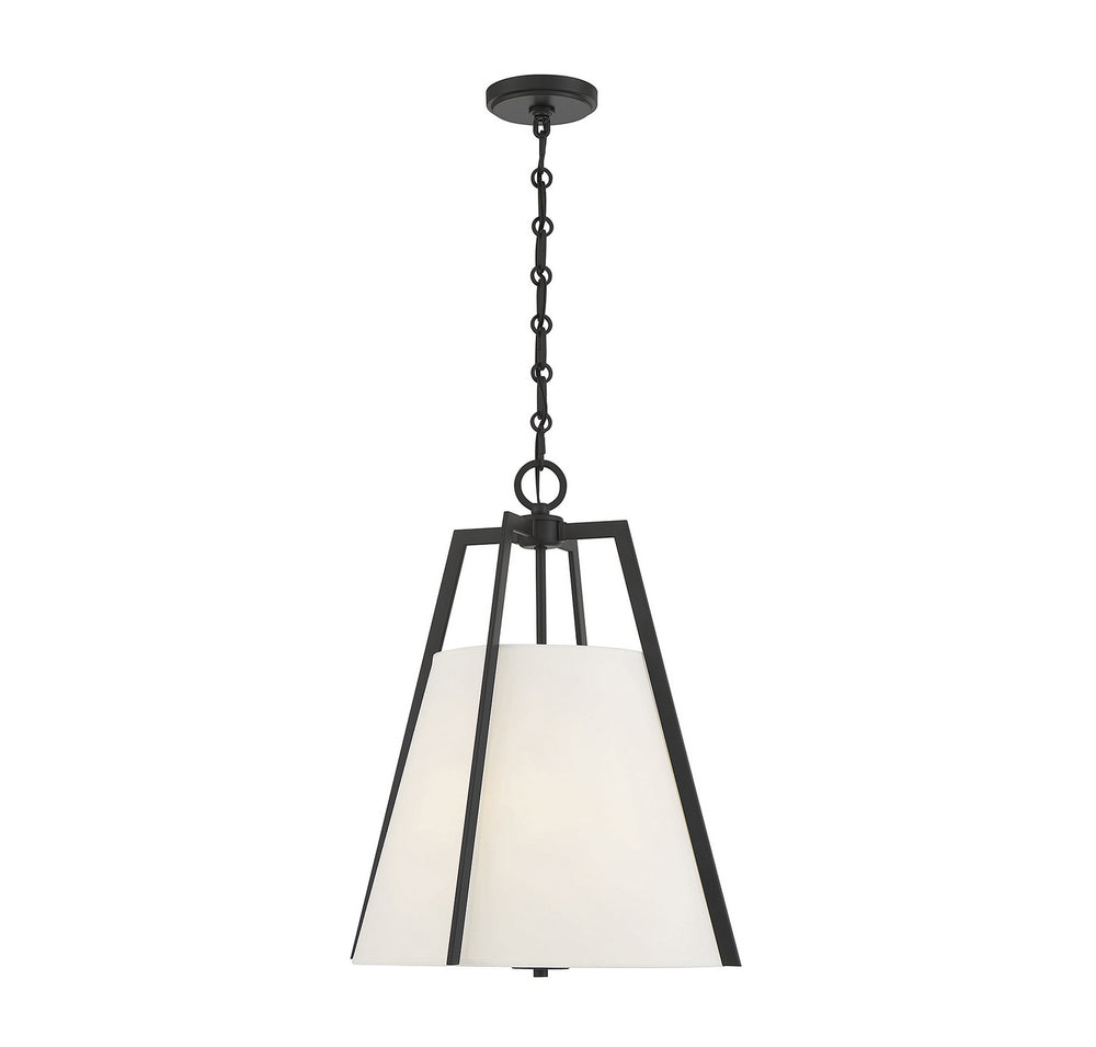 Savoy House - Three Light Pendant - Mansfield - Matte Black- Union Lighting Luminaires Decor