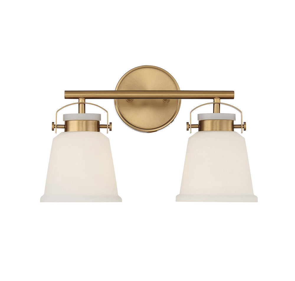 Savoy House - Two Light Bathroom Vanity - Kaden - Warm Brass- Union Lighting Luminaires Decor