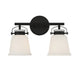 Savoy House - Two Light Bathroom Vanity - Kaden - Matte Black- Union Lighting Luminaires Decor