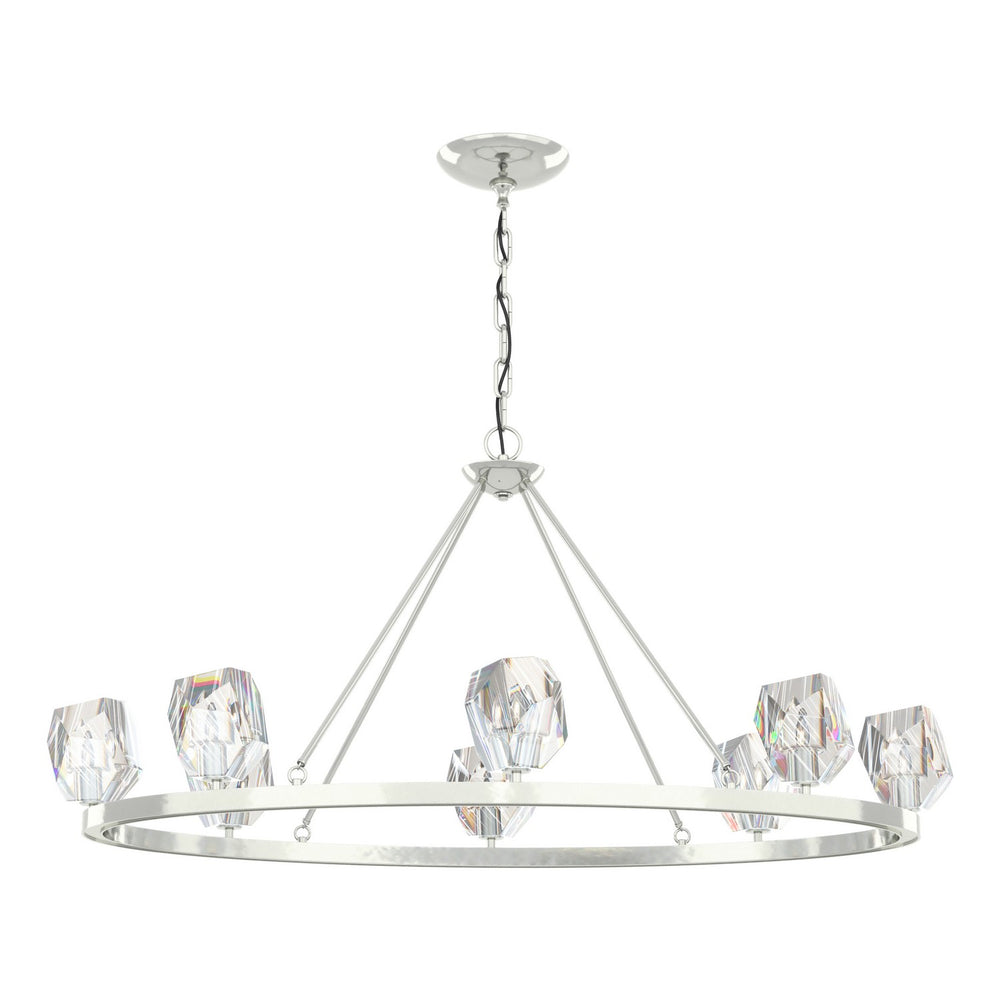 Hubbardton Forge - Eight Light Chandelier - Gatsby - Sterling- Union Lighting Luminaires Decor