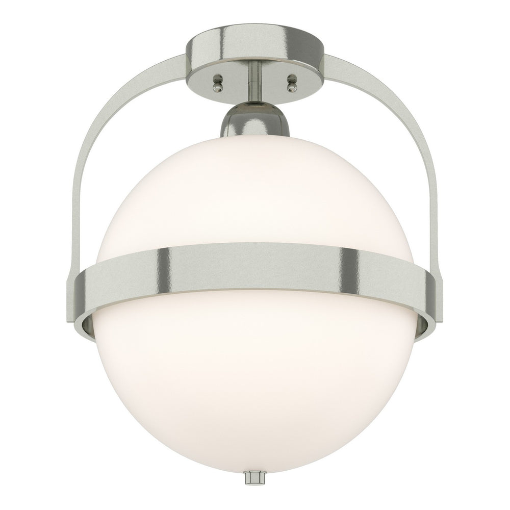 Hubbardton Forge - One Light Semi-Flush Mount - Atlas - Sterling- Union Lighting Luminaires Decor