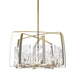 Hubbardton Forge - Eight Light Pendant - Arc - Modern Brass- Union Lighting Luminaires Decor