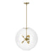 Hubbardton Forge - Six Light Pendant - Sfera - Modern Brass- Union Lighting Luminaires Decor