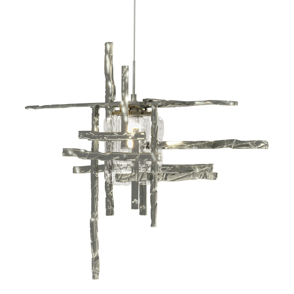 Hubbardton Forge - One Light Mini Pendant - Tura - Sterling- Union Lighting Luminaires Decor