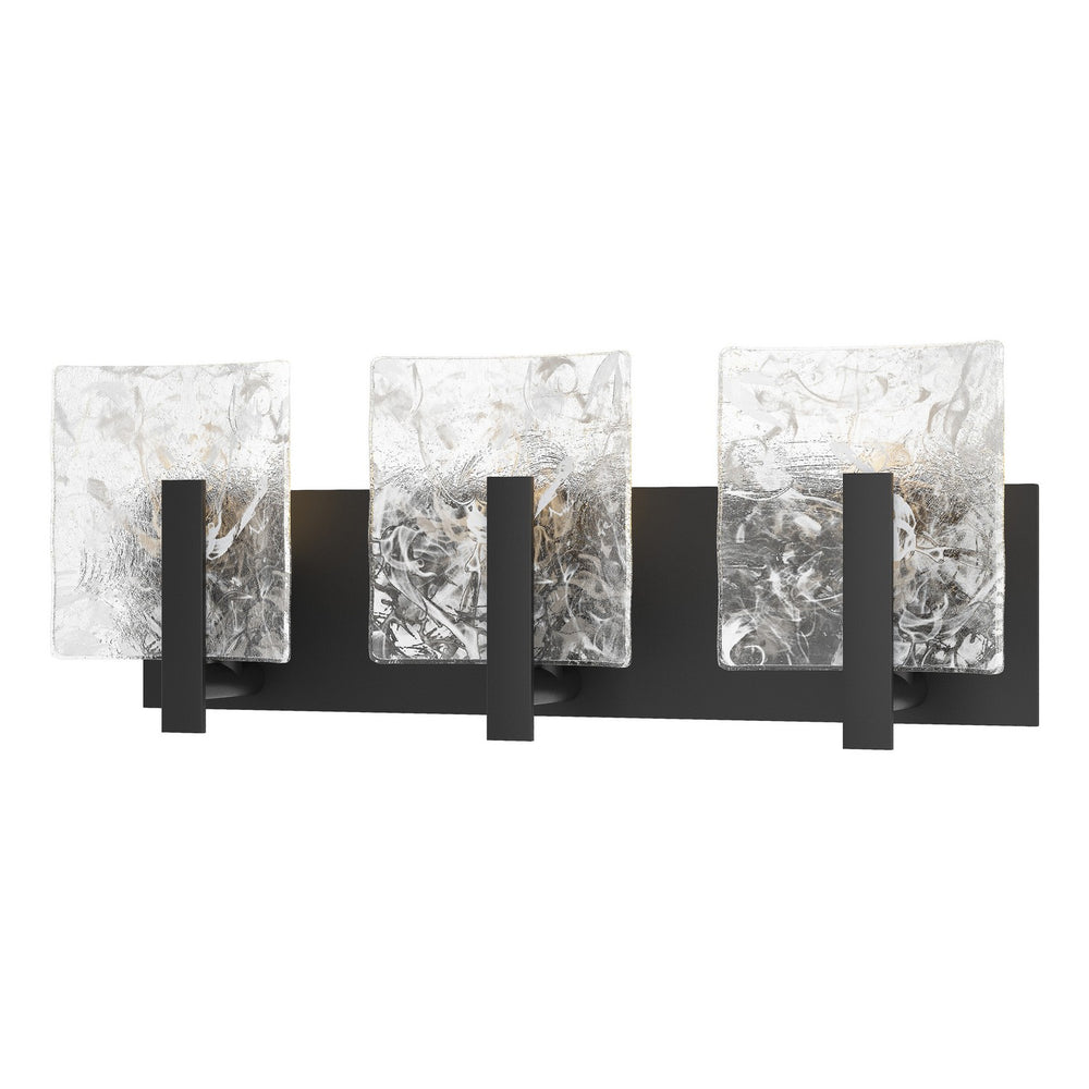 Hubbardton Forge - Three Light Bath Sconce - Arc - Black- Union Lighting Luminaires Decor