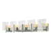 Hubbardton Forge - Five Light Bath Sconce - Arc - Sterling- Union Lighting Luminaires Decor