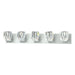 Hubbardton Forge - Five Light Bath Sconce - Gatsby - Vintage Platinum- Union Lighting Luminaires Decor