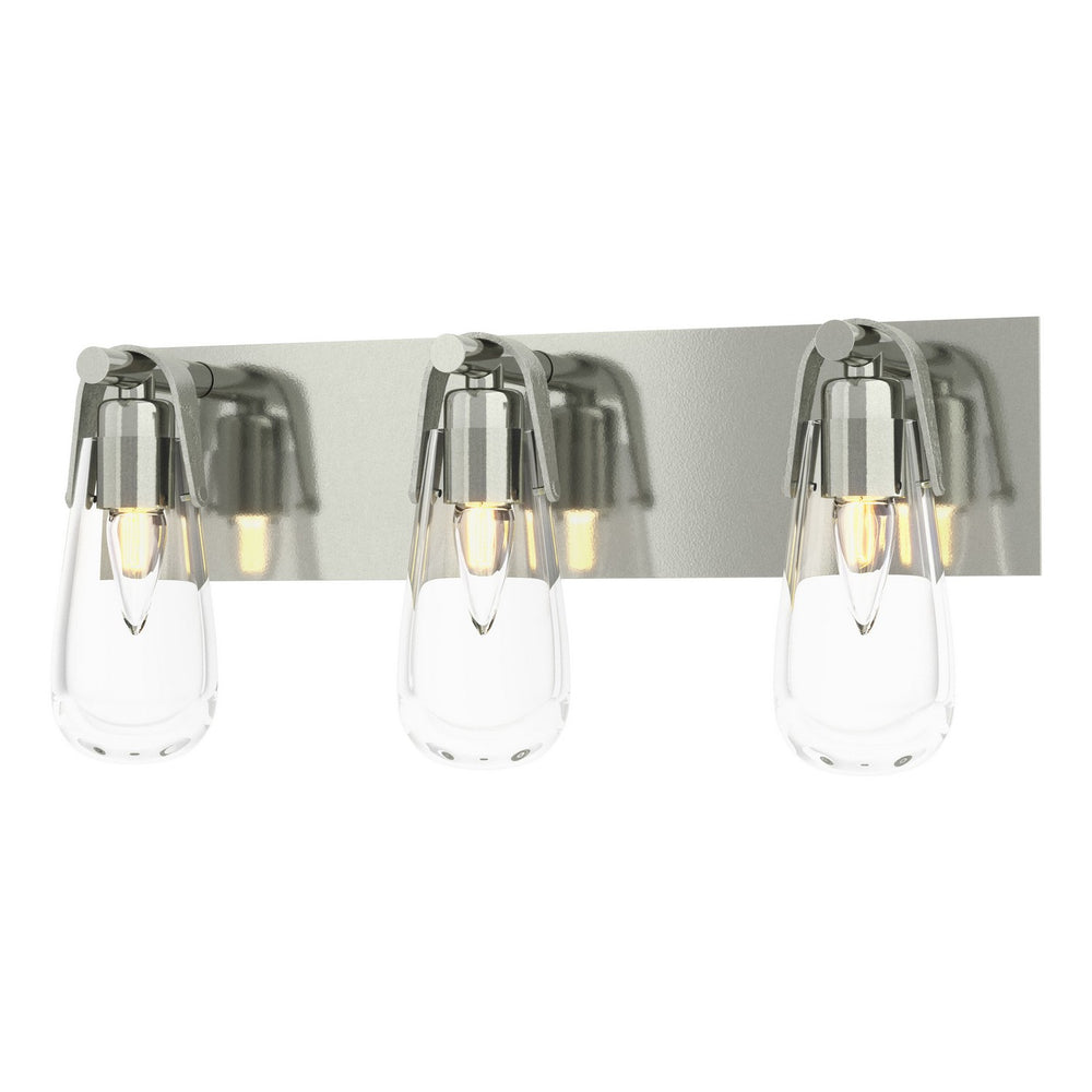 Hubbardton Forge - Three Light Bath Sconce - Eos - Sterling- Union Lighting Luminaires Decor