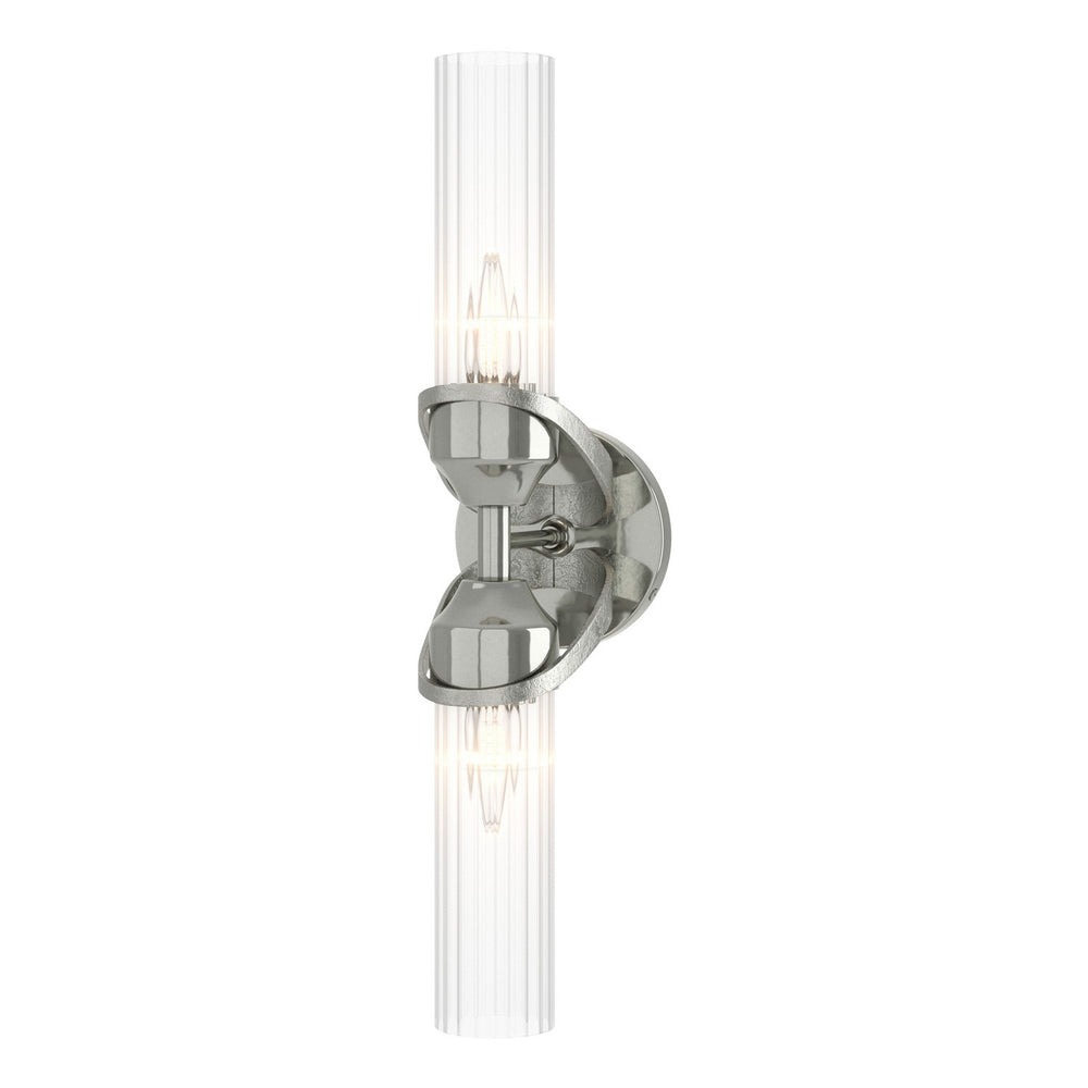Hubbardton Forge - Two Light Bath Sconce - Bow - Sterling- Union Lighting Luminaires Decor