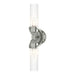 Hubbardton Forge - Two Light Bath Sconce - Bow - Sterling- Union Lighting Luminaires Decor