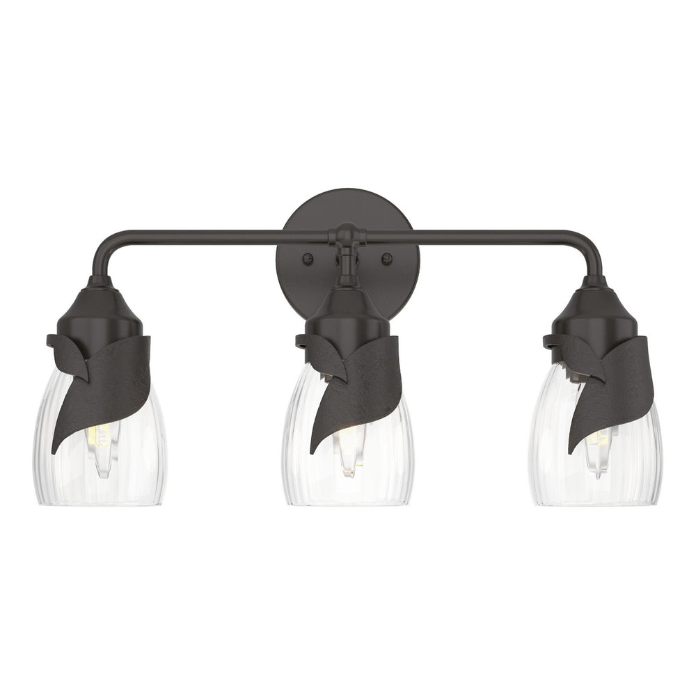 Hubbardton Forge - Three Light Bath Sconce - Lapas - Oil Rubbed Bronze- Union Lighting Luminaires Decor
