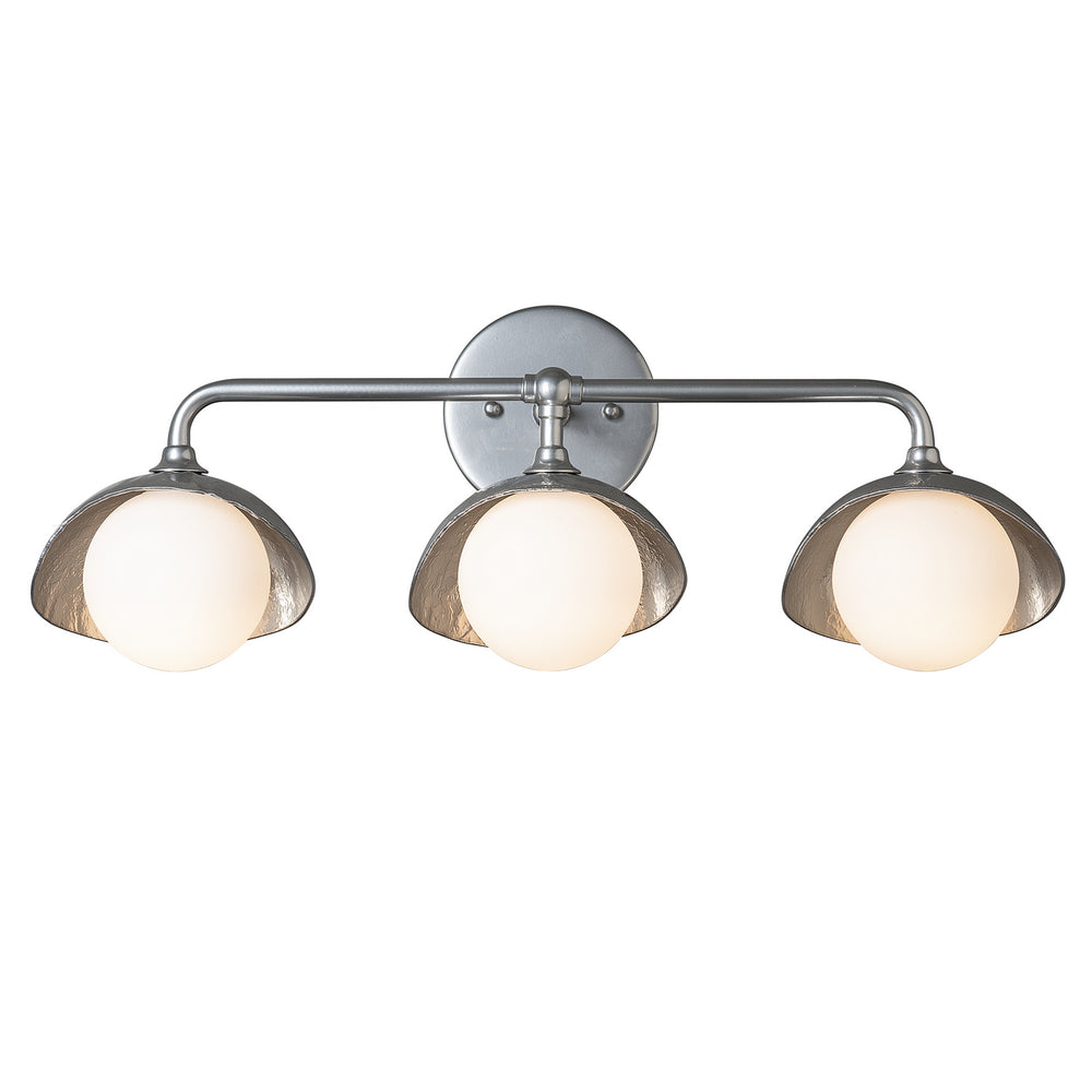 Hubbardton Forge - Three Light Bath Sconce - Brooklyn - Sterling- Union Lighting Luminaires Decor